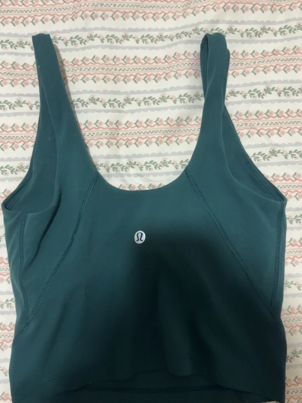 Women’s lululemon Teal V-Neck Crop Tank Top